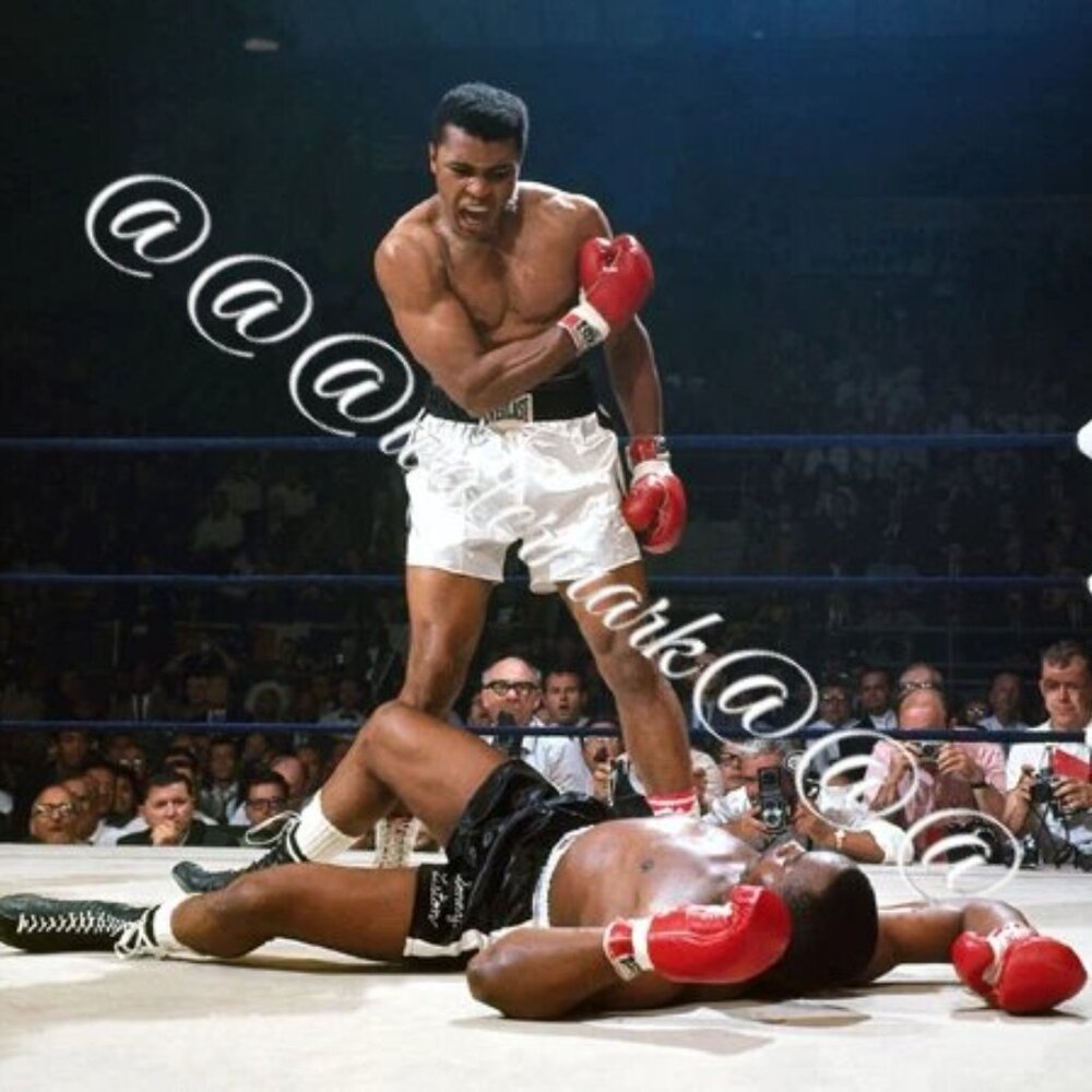 1965 Title Fight MUHAMMAD ALI vs SONNY LISTON Photo